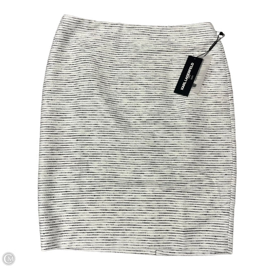 Skirt Designer By Karl Lagerfeld In Black & White, Size: 10