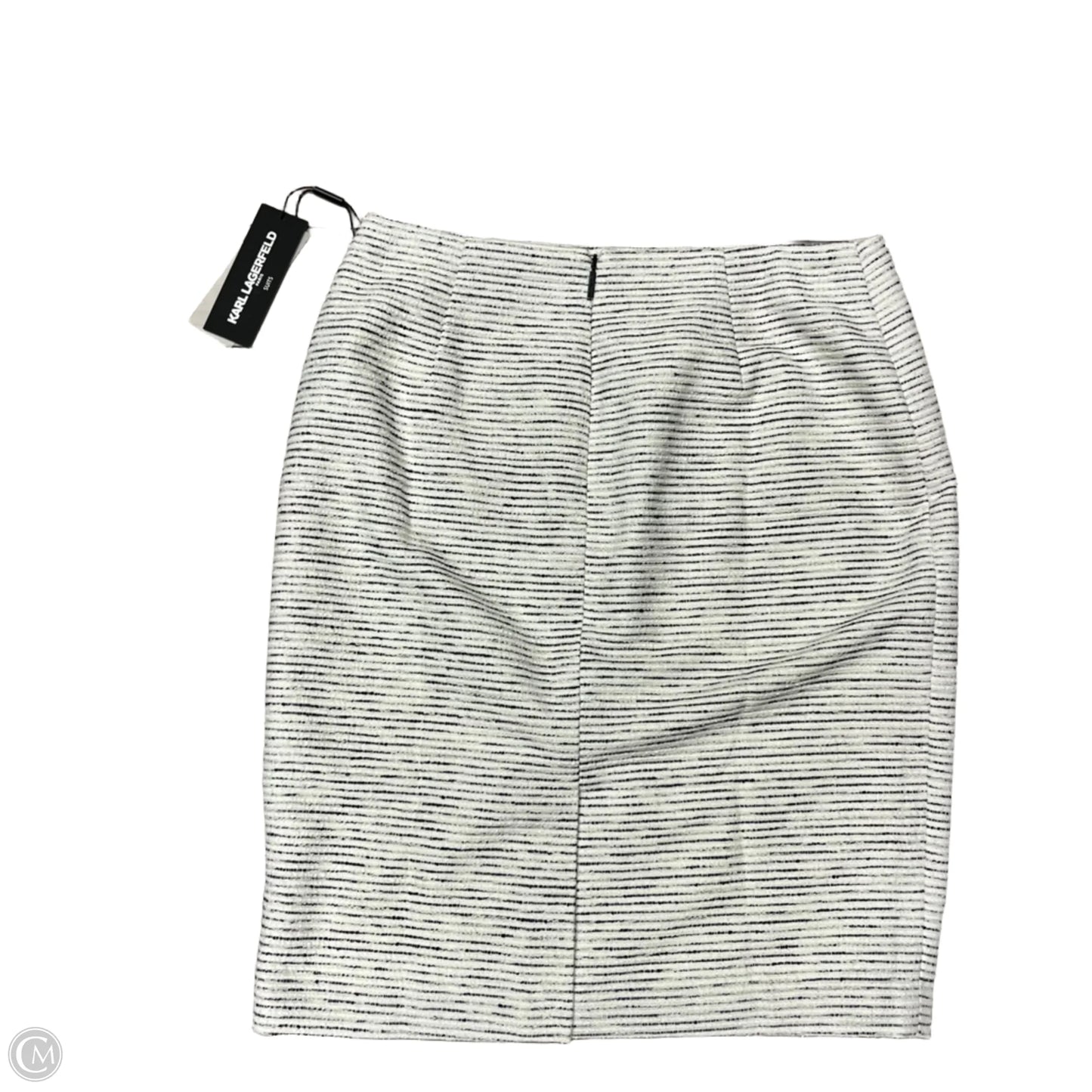 Skirt Designer By Karl Lagerfeld In Black & White, Size: 10