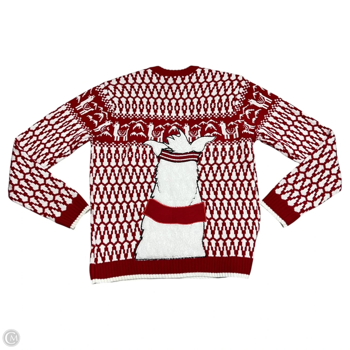 Sweater By Blizzarde Bay In Red & White, Size: M