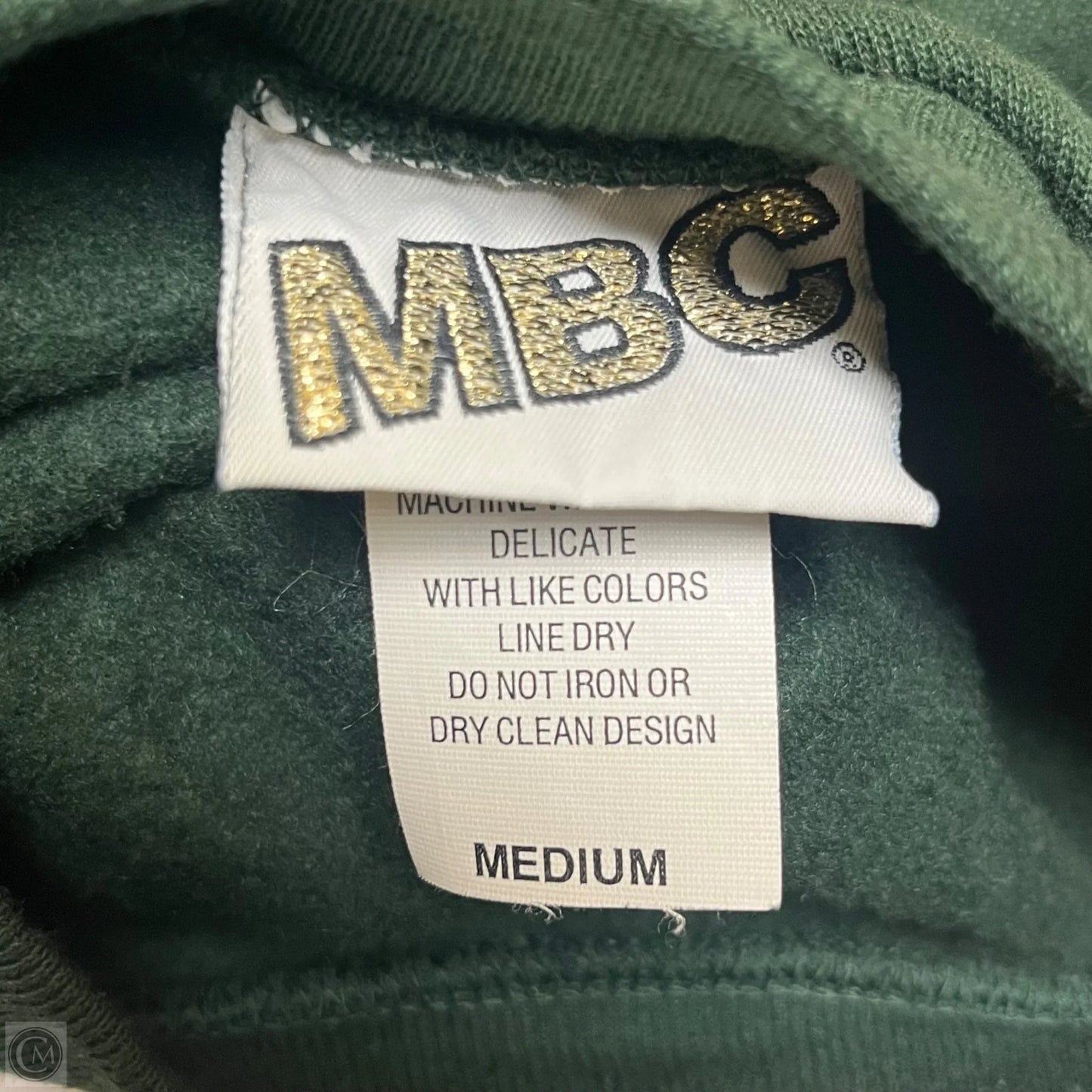 Sweatshirt Crewneck By Mbc In Green, Size: M