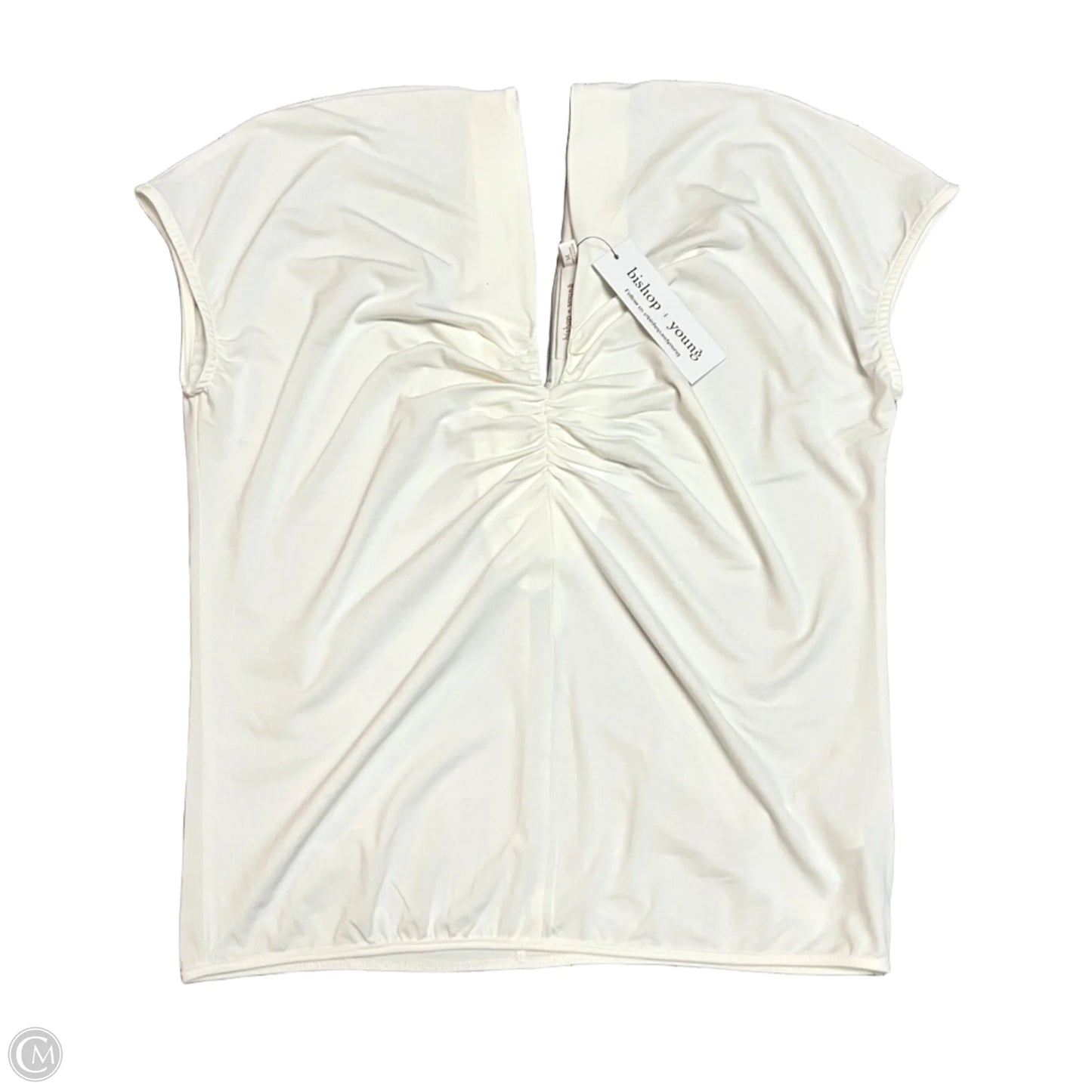 Top Short Sleeve By Bishop + Young In Cream, Size: M