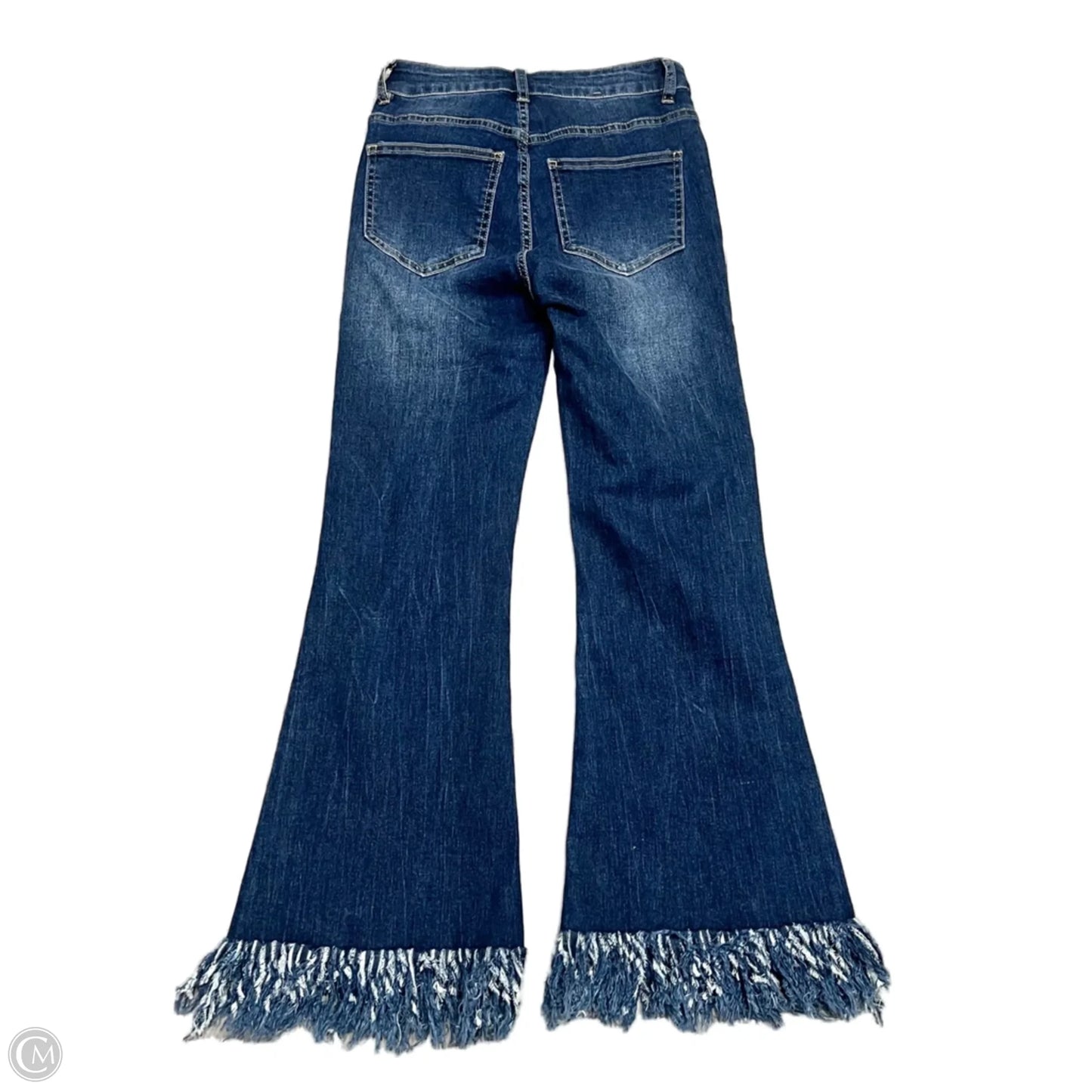 Jeans Boot Cut By Q2 In Blue Denim, Size: Xs