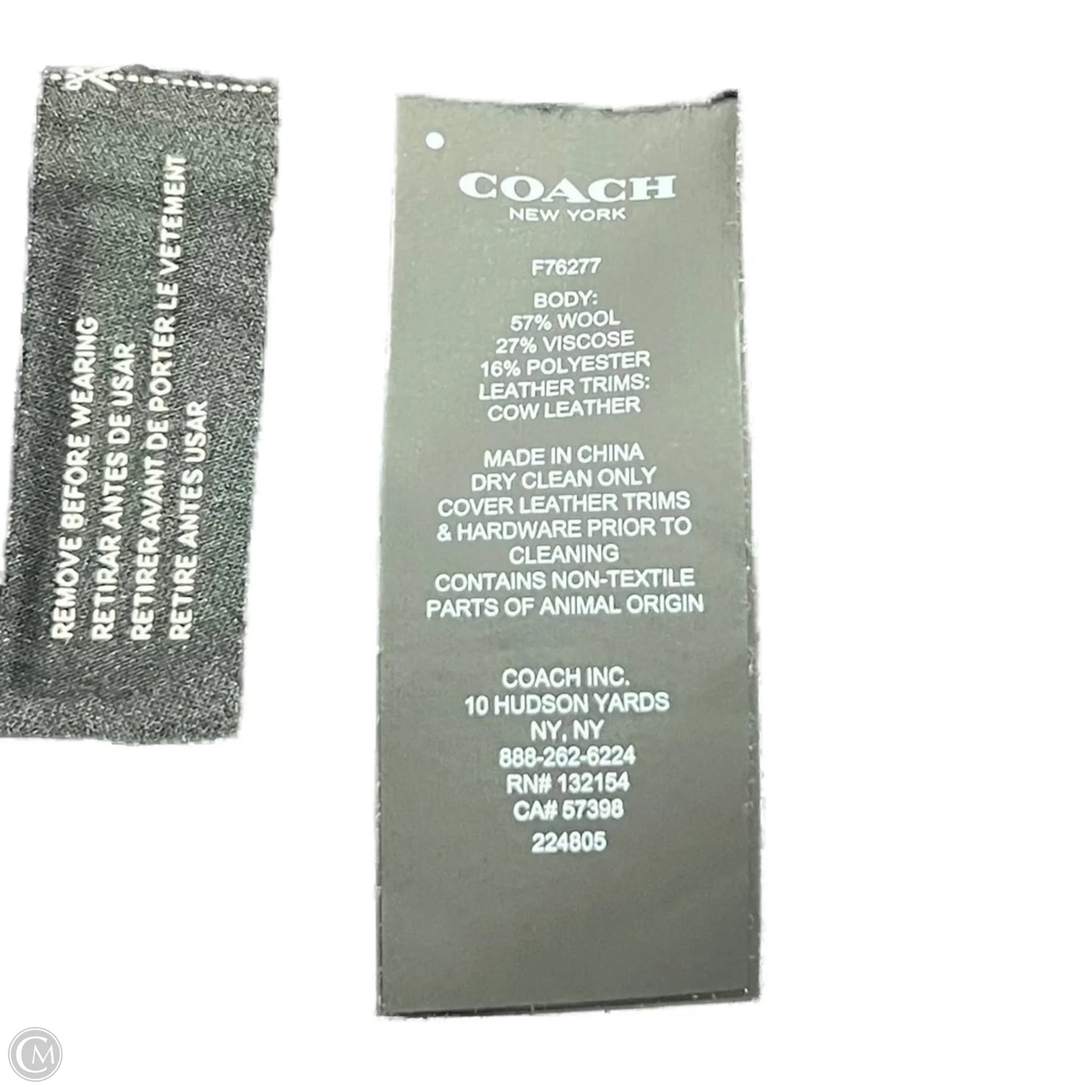 Shawl Designer By Coach In Red, Size: Xs