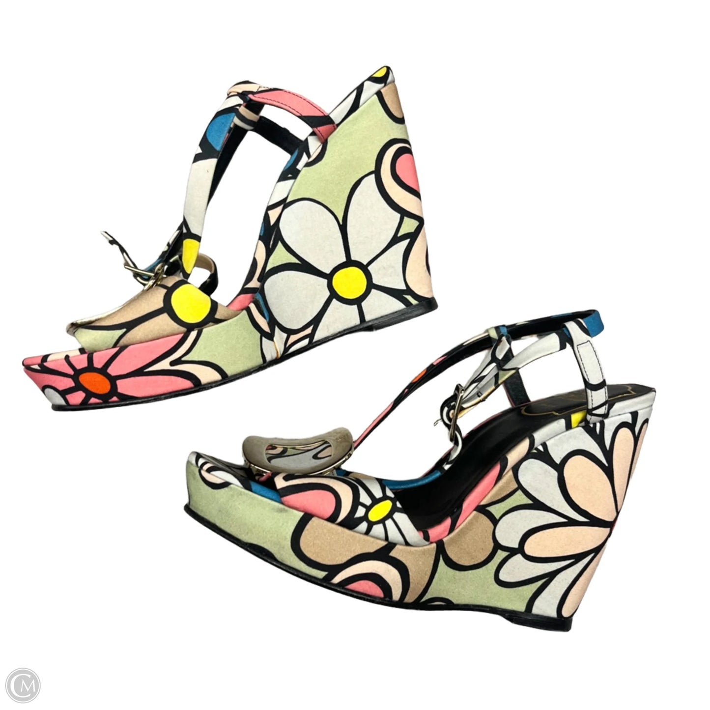 Sandals Designer By Roger Vivier In Multi-colored, Size: 6.5