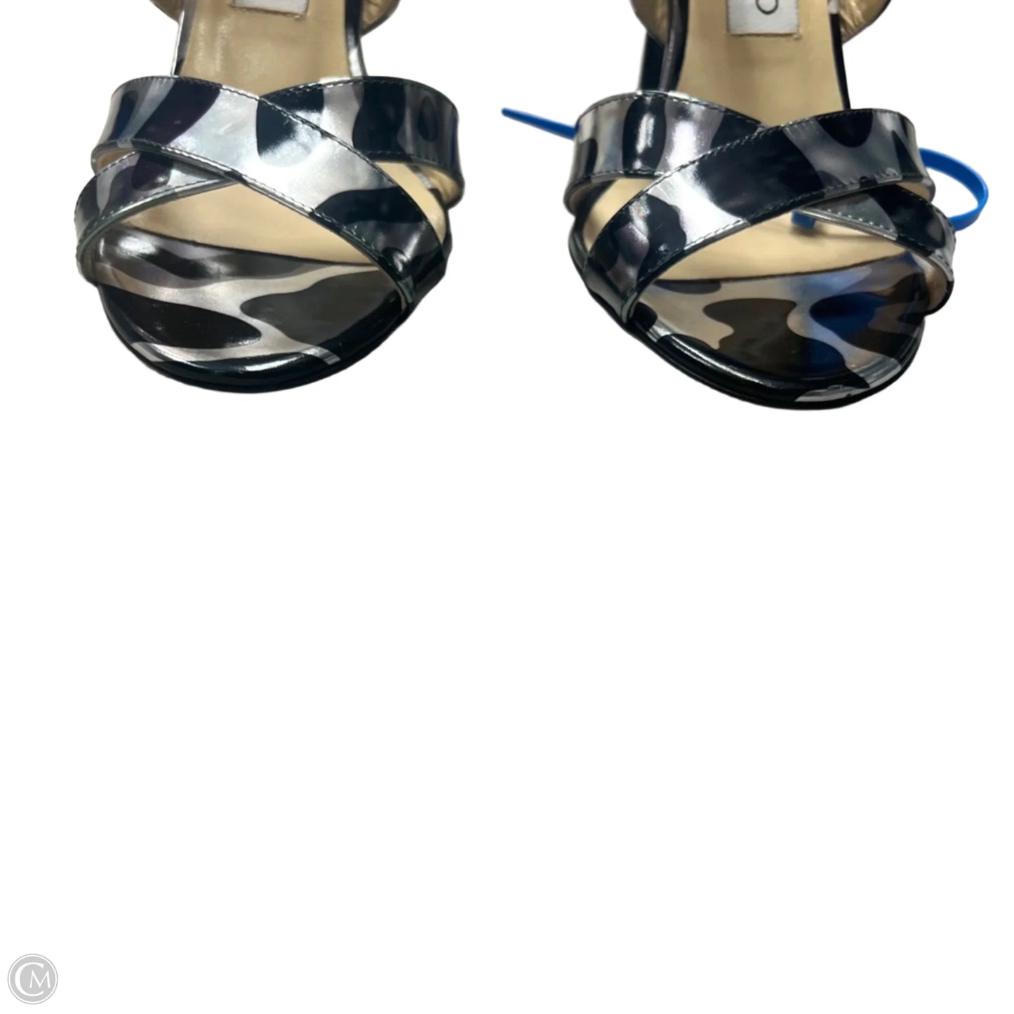 Sandals Luxury Designer By Jimmy Choo In Leopard Print, Size: 6.5