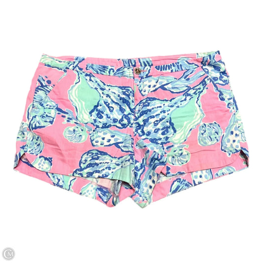 Shorts Designer By Lilly Pulitzer In Blue & Pink, Size: 12
