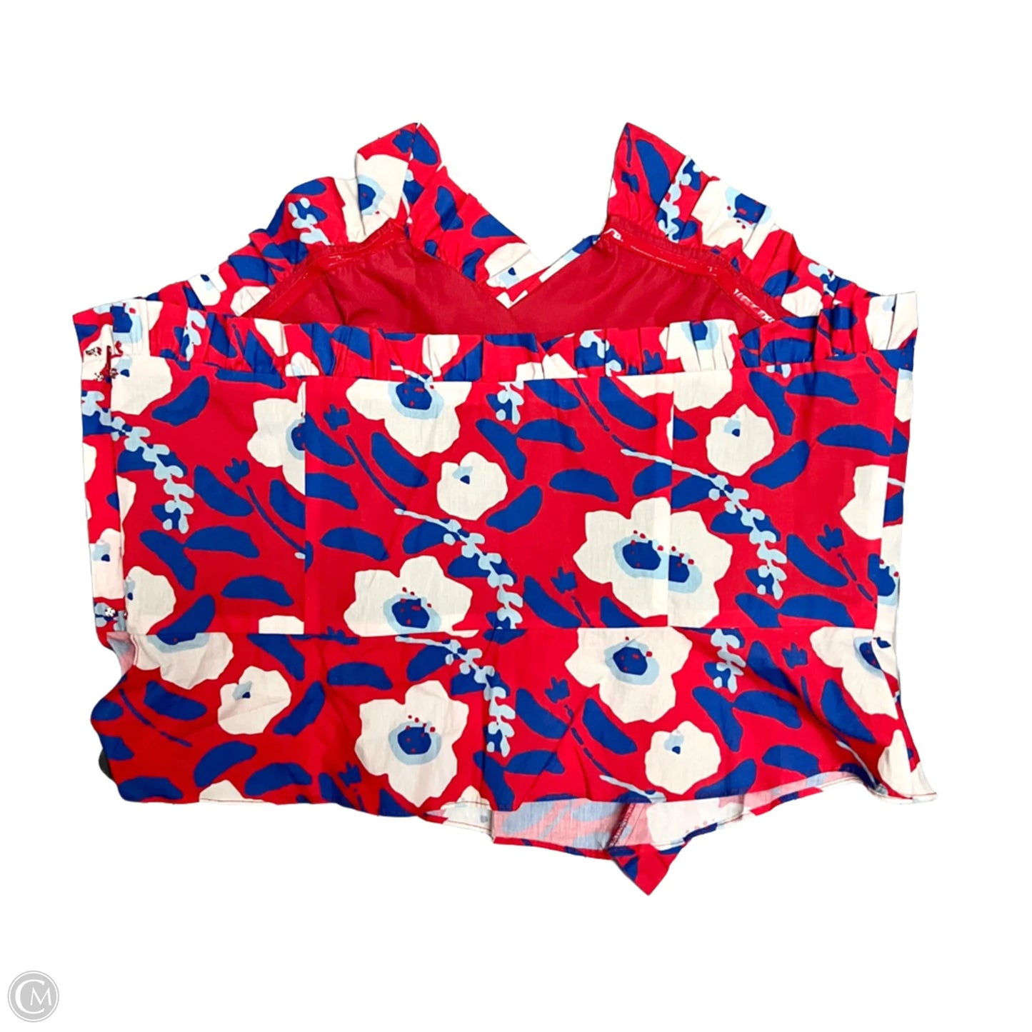 Top Sleeveless By Hutch In Blue & Red, Size: 1x