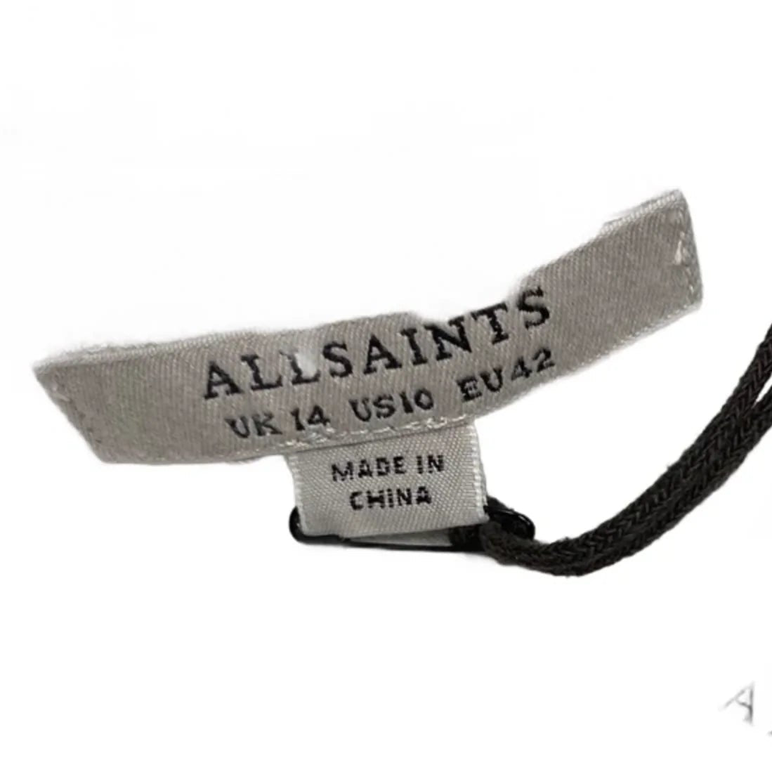 Dress Designer By All Saints In Grey & White, Size: M