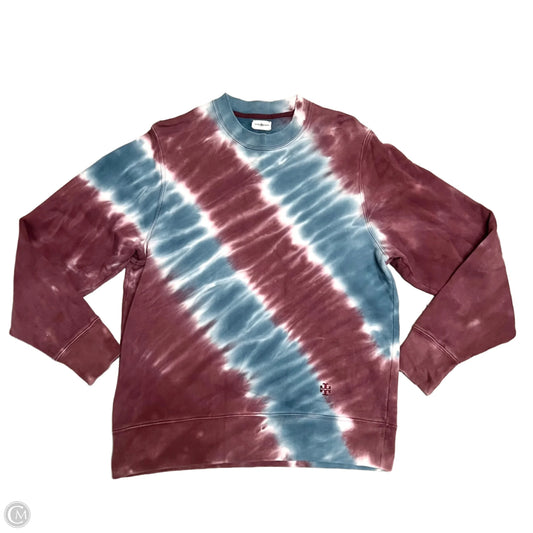 Sweatshirt Designer By Tory Burch In Blue & Purple, Size: Xs