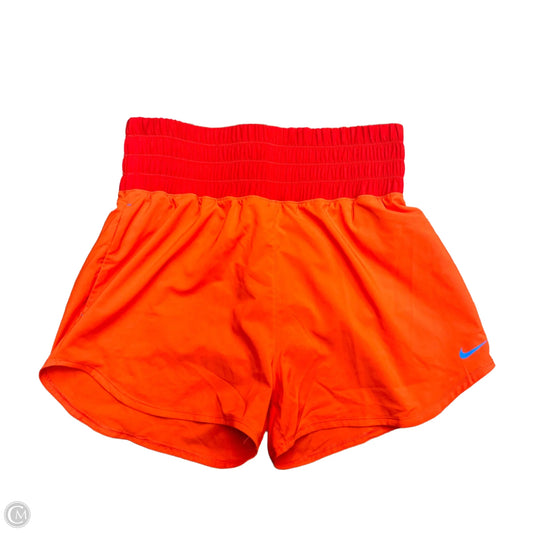 Athletic Shorts By Nike In Orange & Red, Size: 8