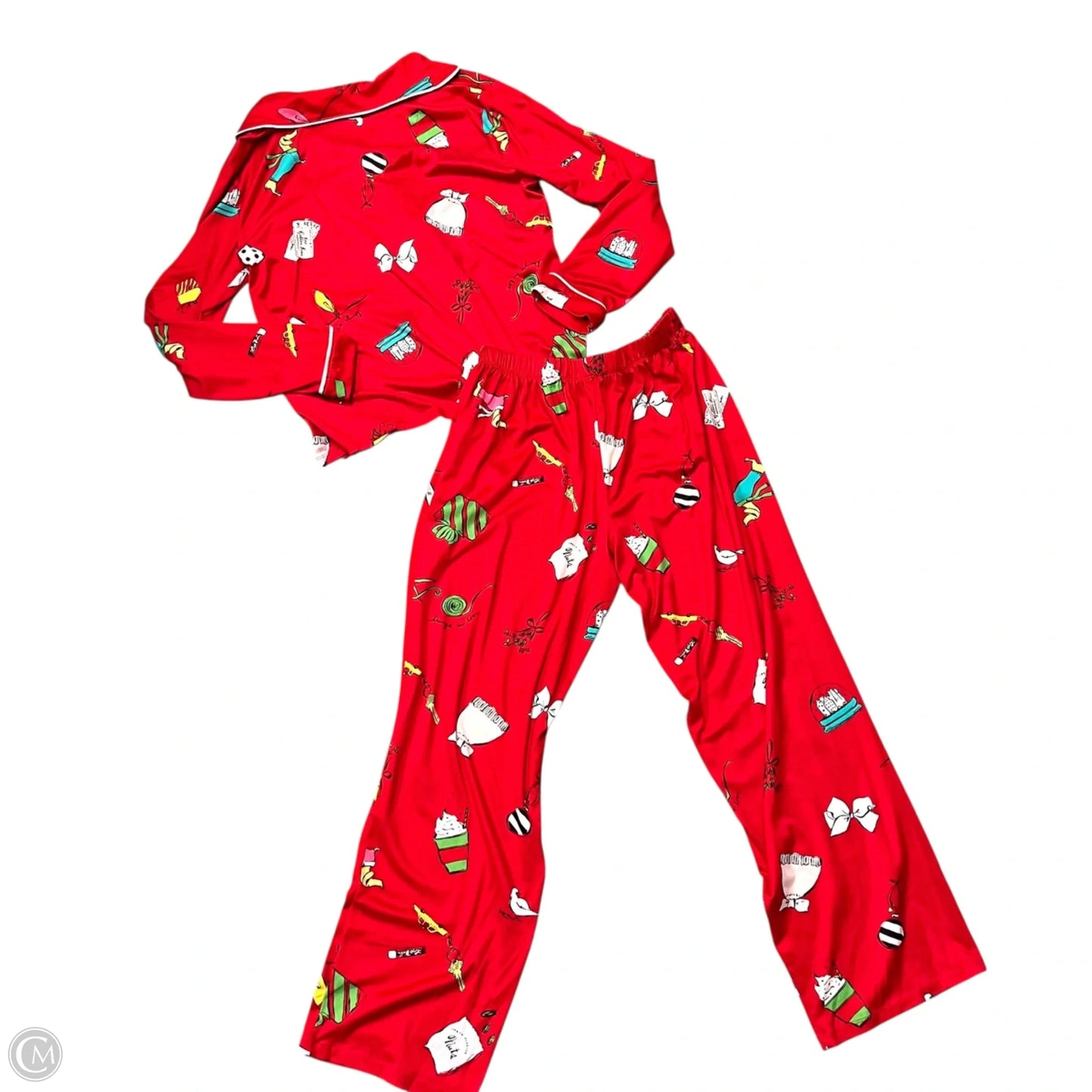 Pajamas Designer By Kate Spade In Red, Size: S