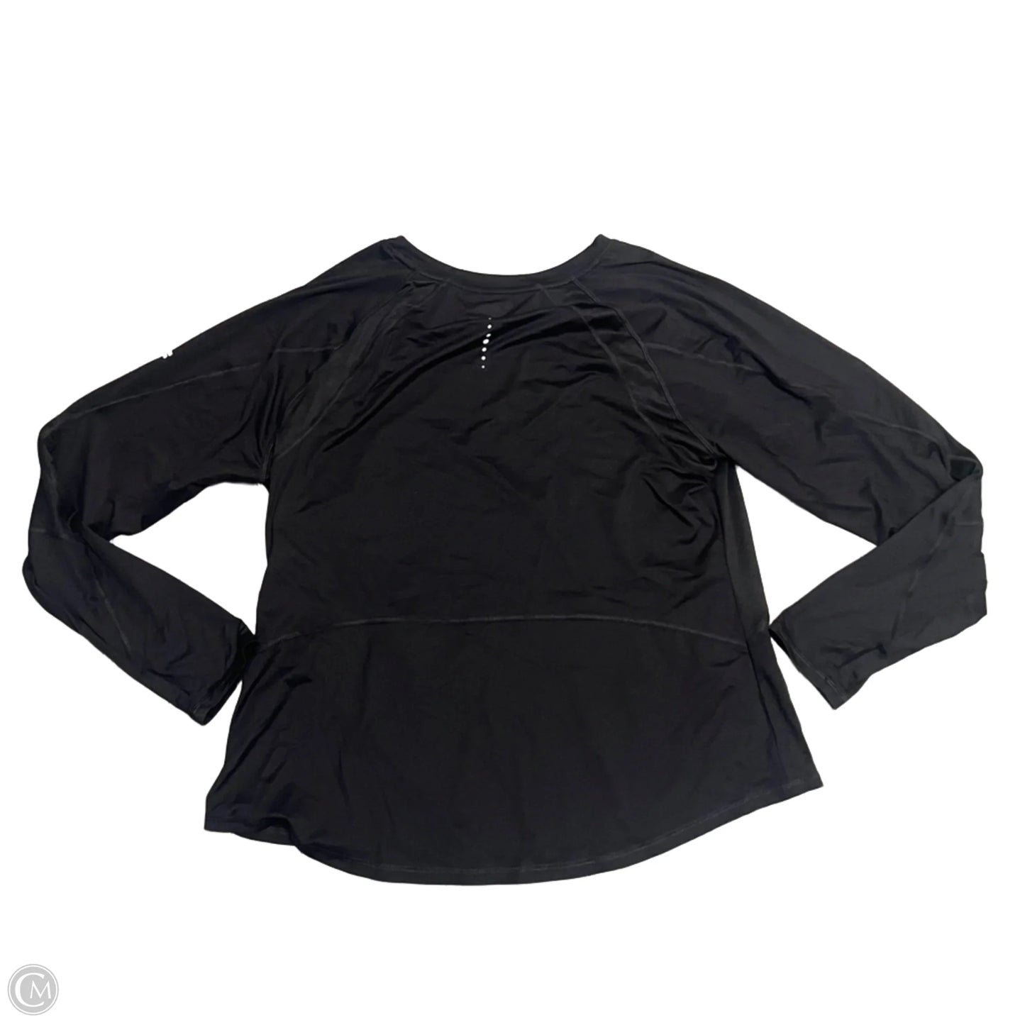 Athletic Top Long Sleeve Crewneck By Fila In Black, Size: Xxl