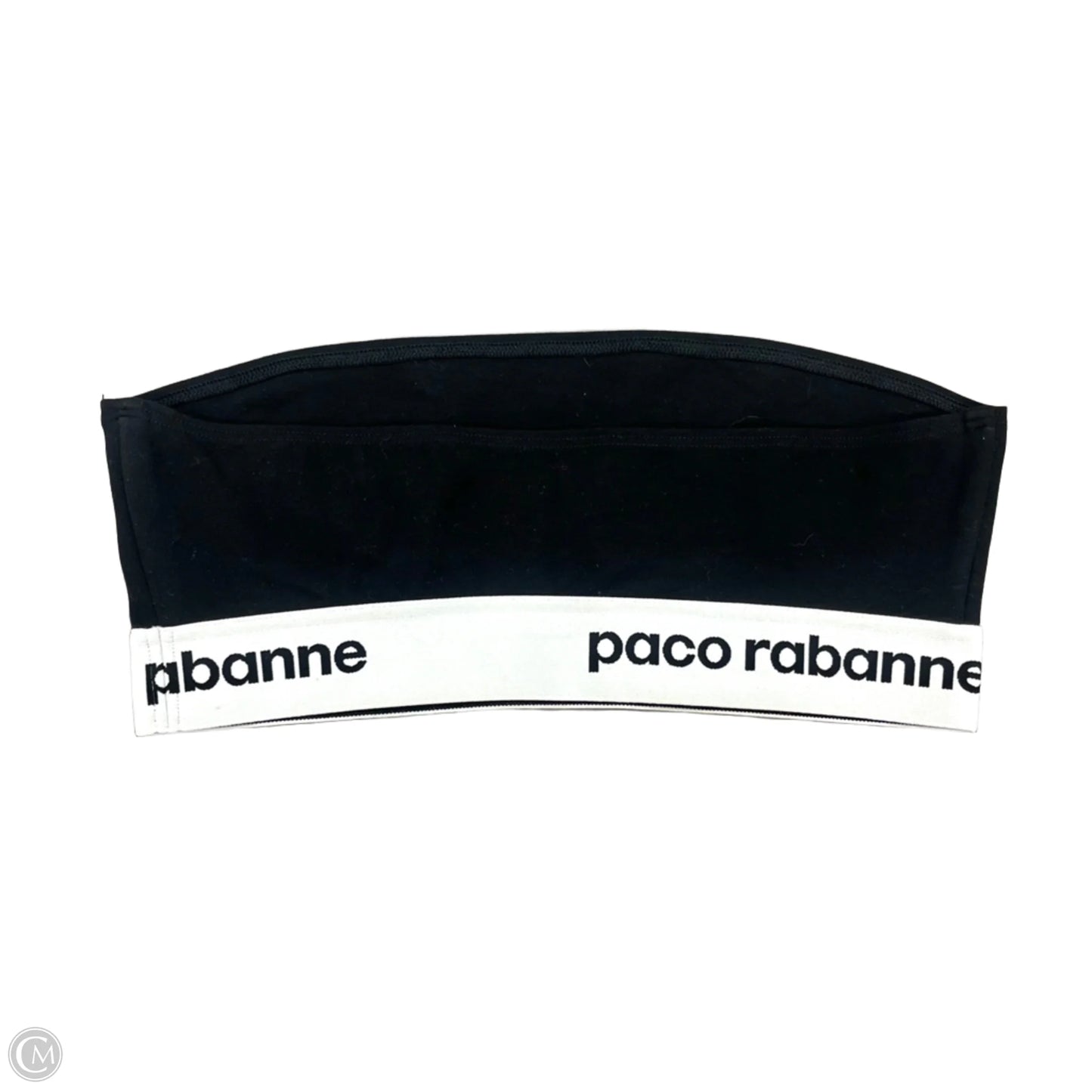 Top Sleeveless By Paco Rabanne In Black, Size: M