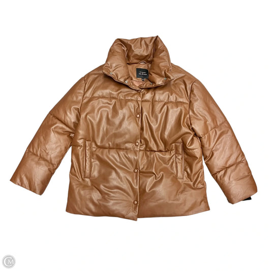Coat Puffer & Quilted By Avec Les Filles In Brown, Size: M