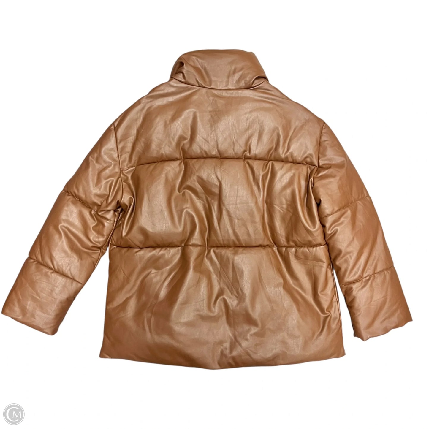 Coat Puffer & Quilted By Avec Les Filles In Brown, Size: M
