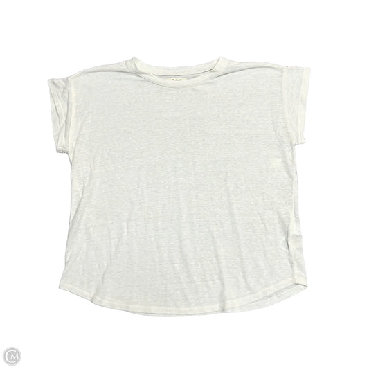 Top Short Sleeve By Madewell In Cream, Size: S