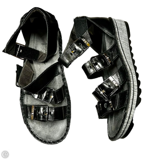 Sandals Heels Platform By Naot In Black, Size: 7.5