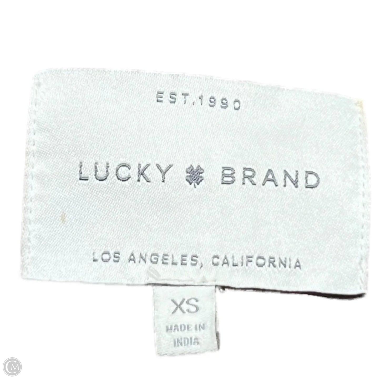 Jacket Moto By Lucky Brand In Tan, Size: Xs