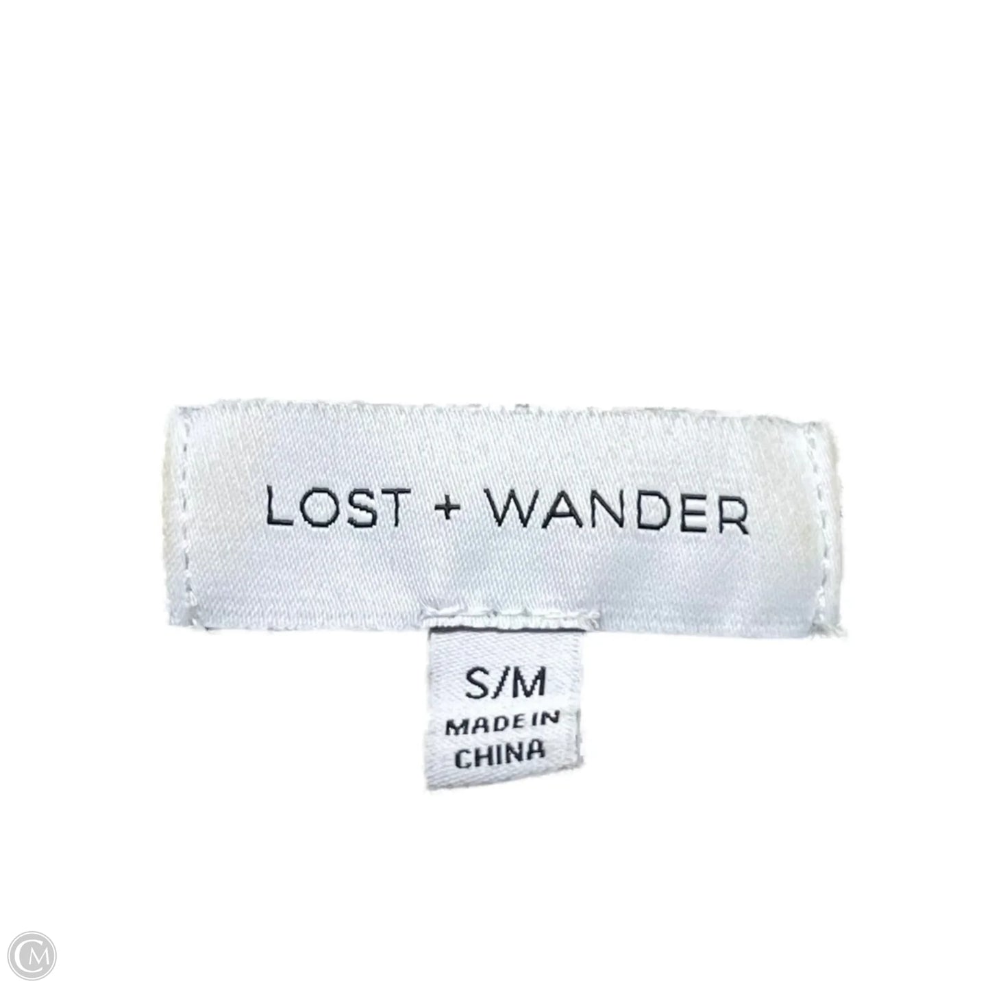 Top Long Sleeve By Lost And Wander In Blue & White, Size: S