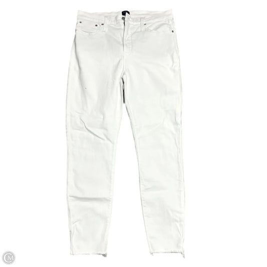 Jeans Skinny By J. Crew In White Denim, Size: 14