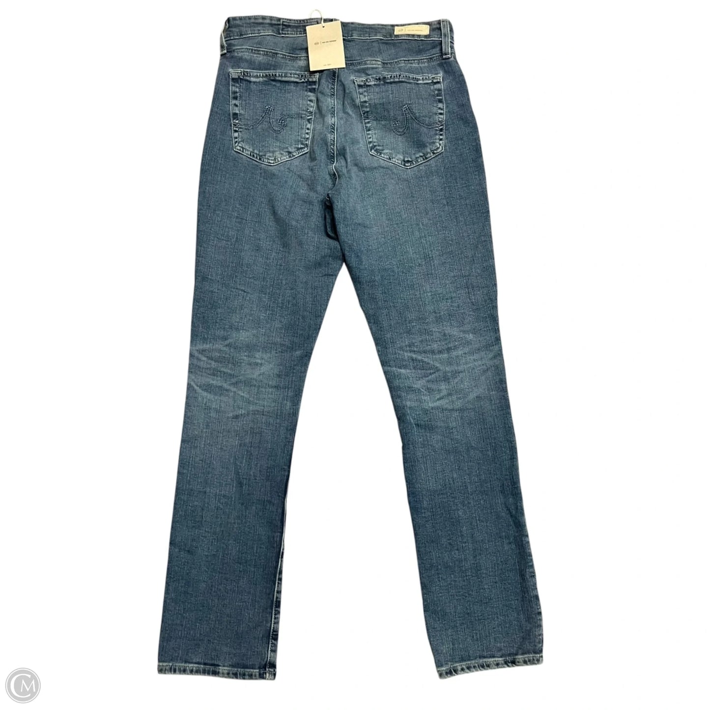 Jeans Straight By Adriano Goldschmied In Blue Denim, Size: 10