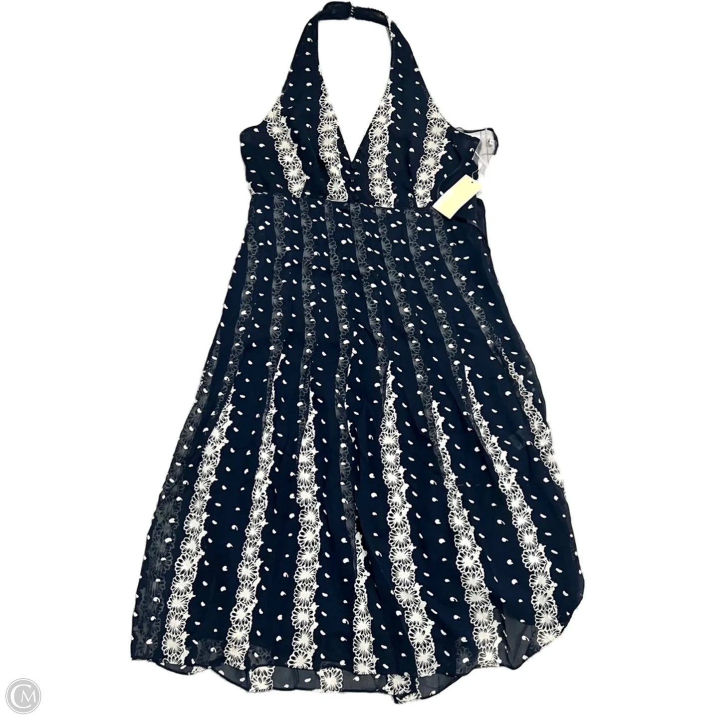 Dress Casual Midi By Michael By Michael Kors In Blue, Size: M