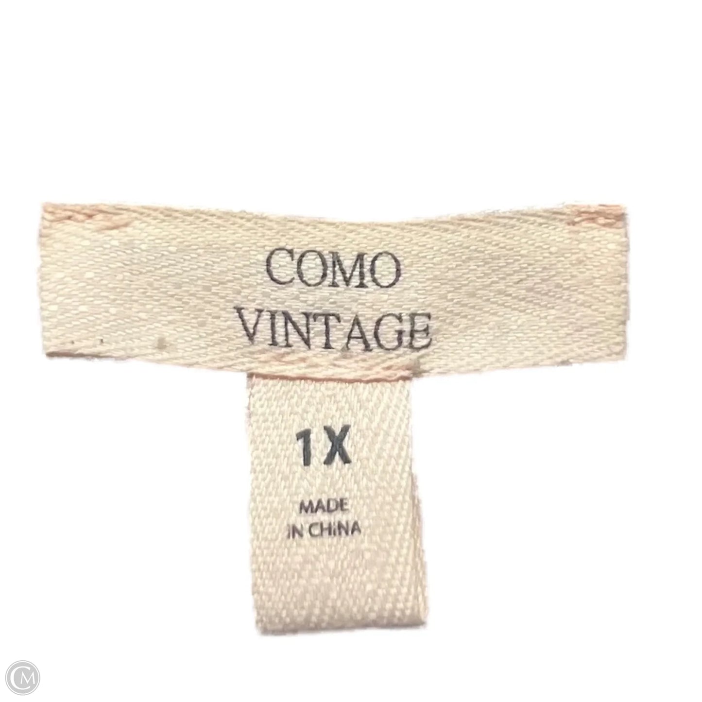 Top Long Sleeve By Como Vintage In Striped Pattern, Size: 1x