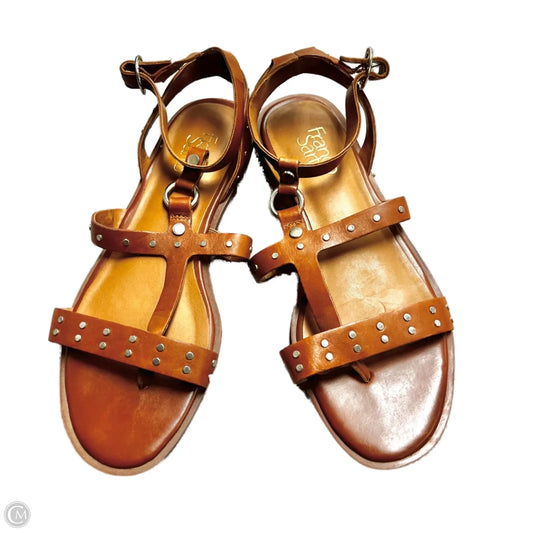 Sandals Flats By Franco Sarto In Bronze, Size: 9