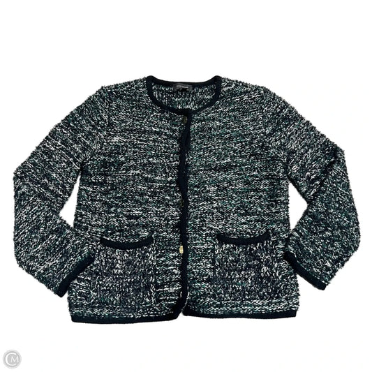 Blazer By Ann Taylor In Black & Green, Size: M