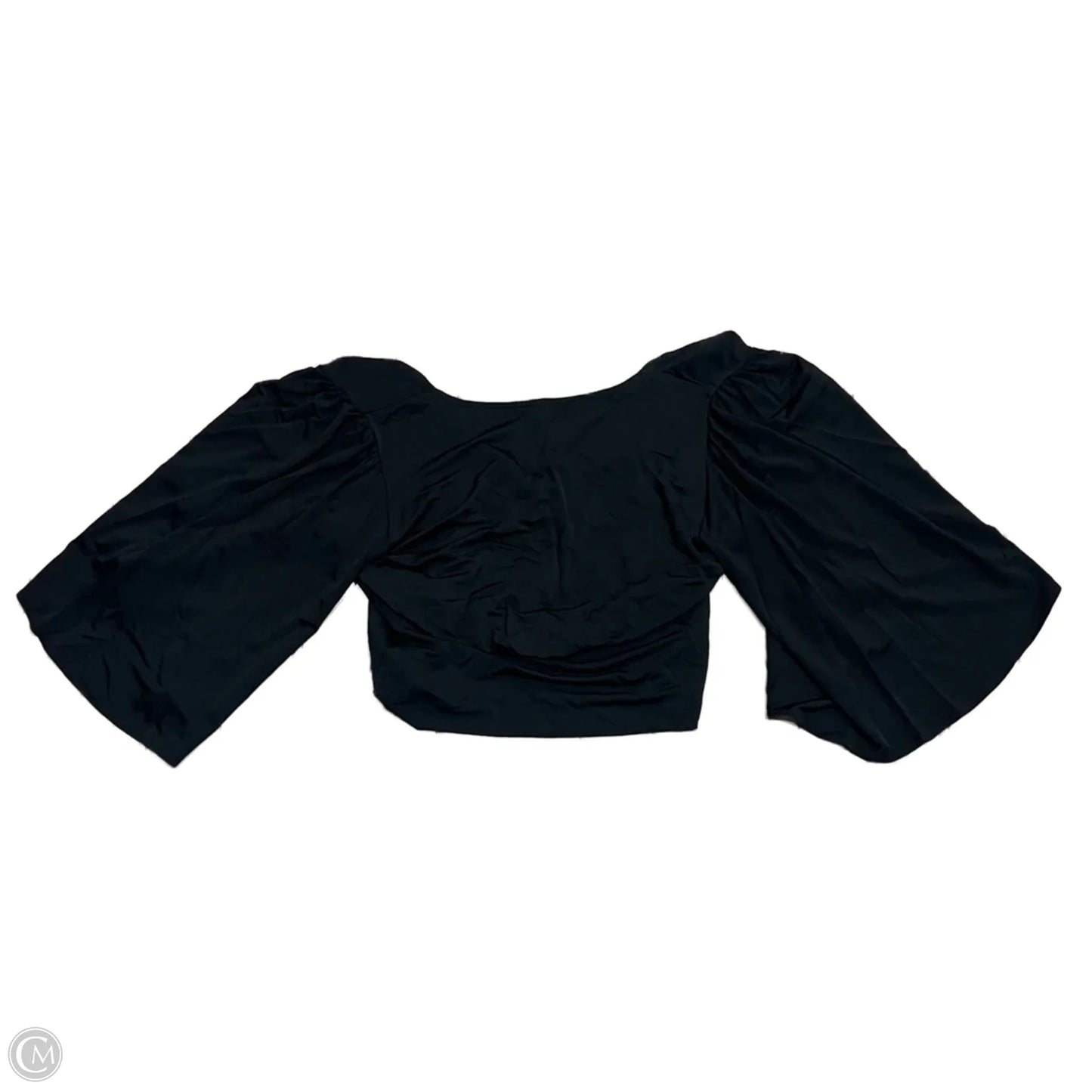 Top Short Sleeve By Anthropologie In Black, Size: M