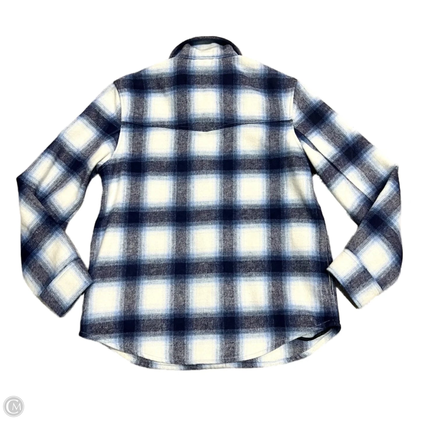 Jacket Shirt By Rails In Blue, Size: Xs
