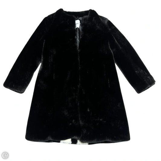 Coat Faux Fur & Sherpa By Ainea In Black, Size: S