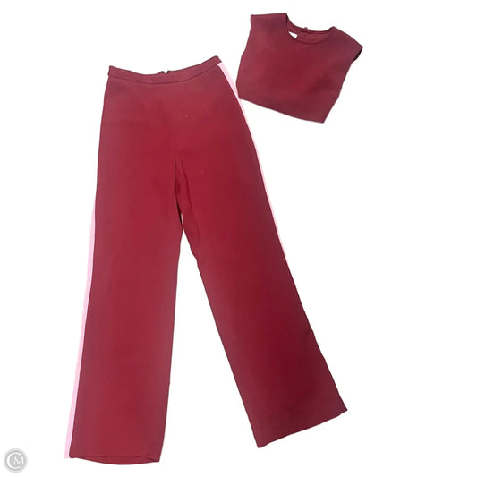 Pants Set 2pc By House of CB In Pink & Red, Size: 8