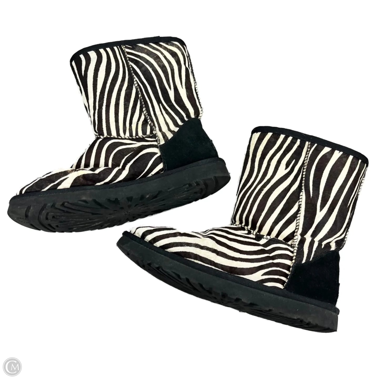 Boots Designer By Ugg In Zebra Print, Size: 8