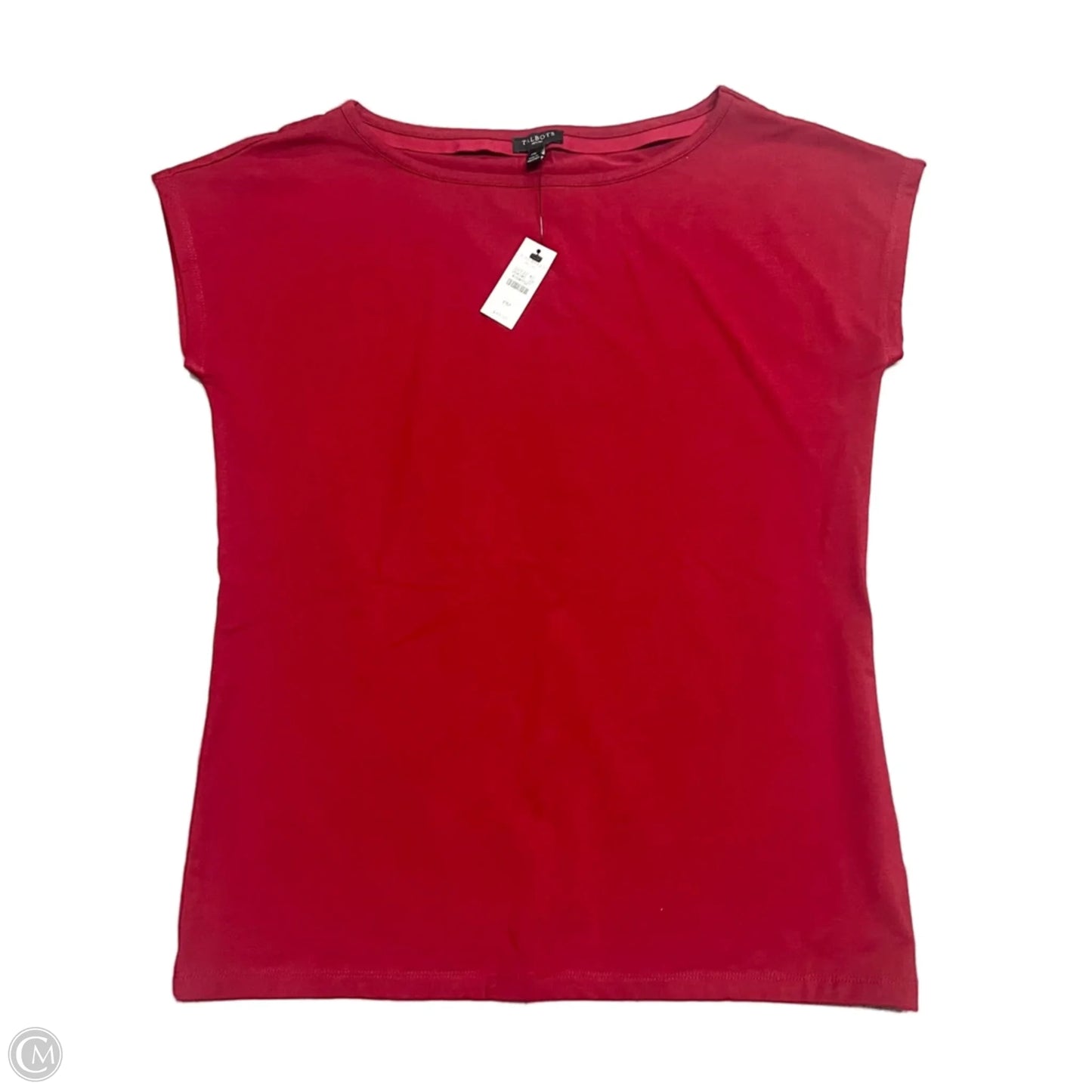 Top Short Sleeve Basic By Talbots In Red, Size: M