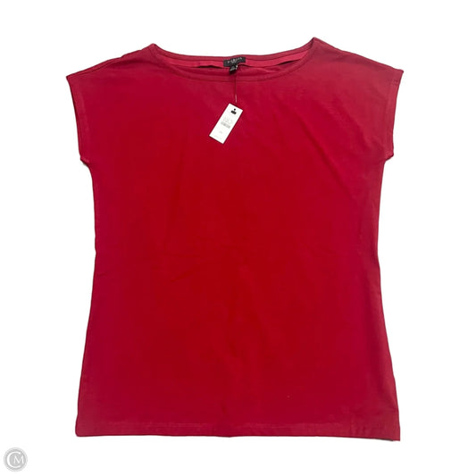 Top Short Sleeve Basic By Talbots In Red, Size: M