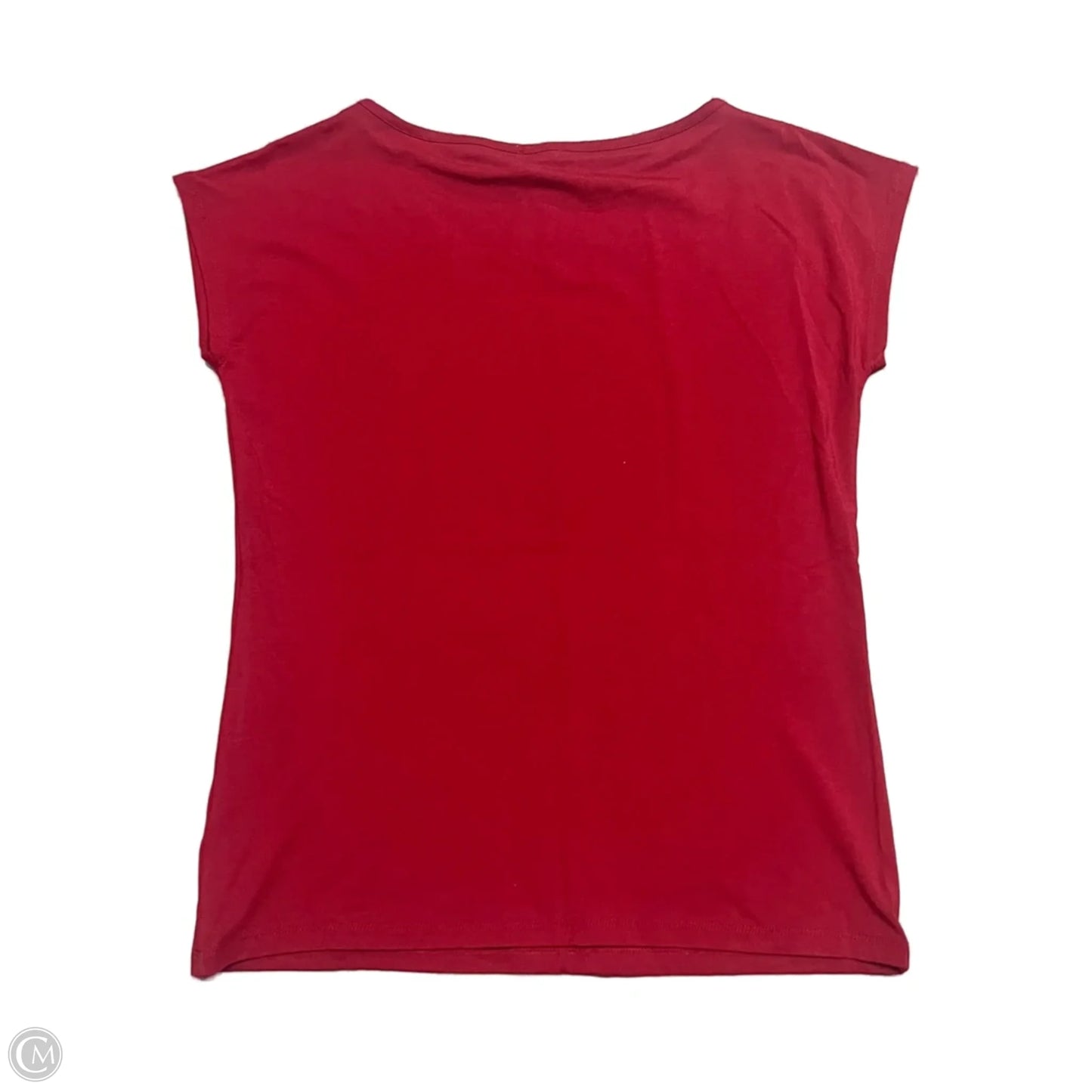 Top Short Sleeve Basic By Talbots In Red, Size: M