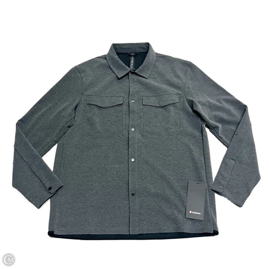 Top Long Sleeve By Lululemon In Grey, Size: Xl