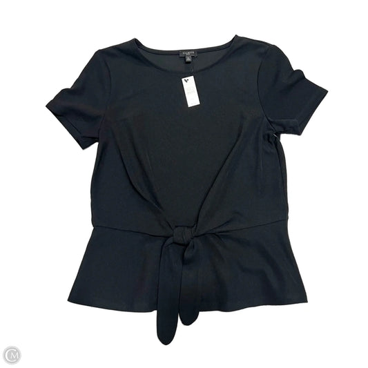 Top Short Sleeve By Talbots In Black, Size: M