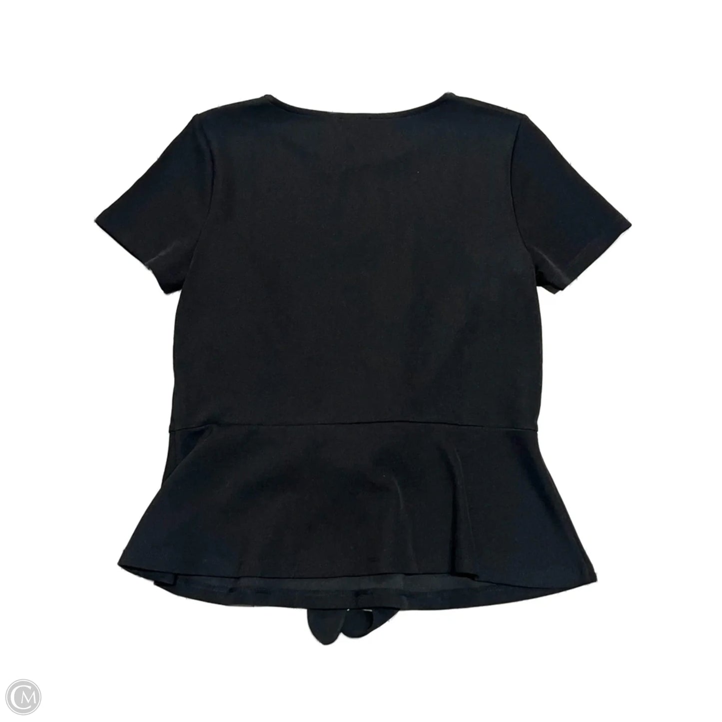 Top Short Sleeve By Talbots In Black, Size: M