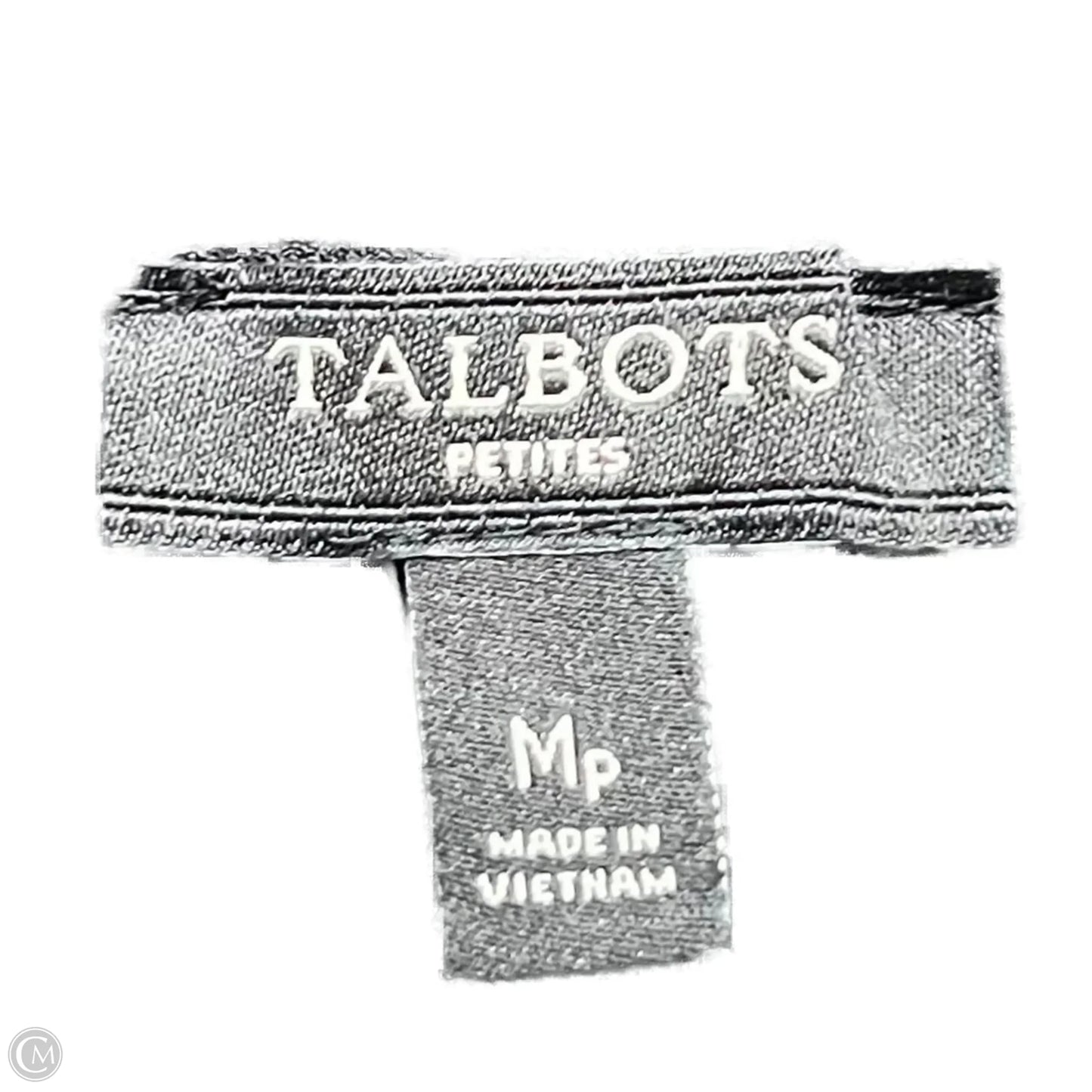 Top Short Sleeve By Talbots In Black, Size: M