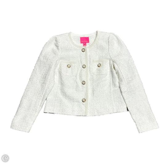 Blazer Designer By Lilly Pulitzer In White, Size: Xs