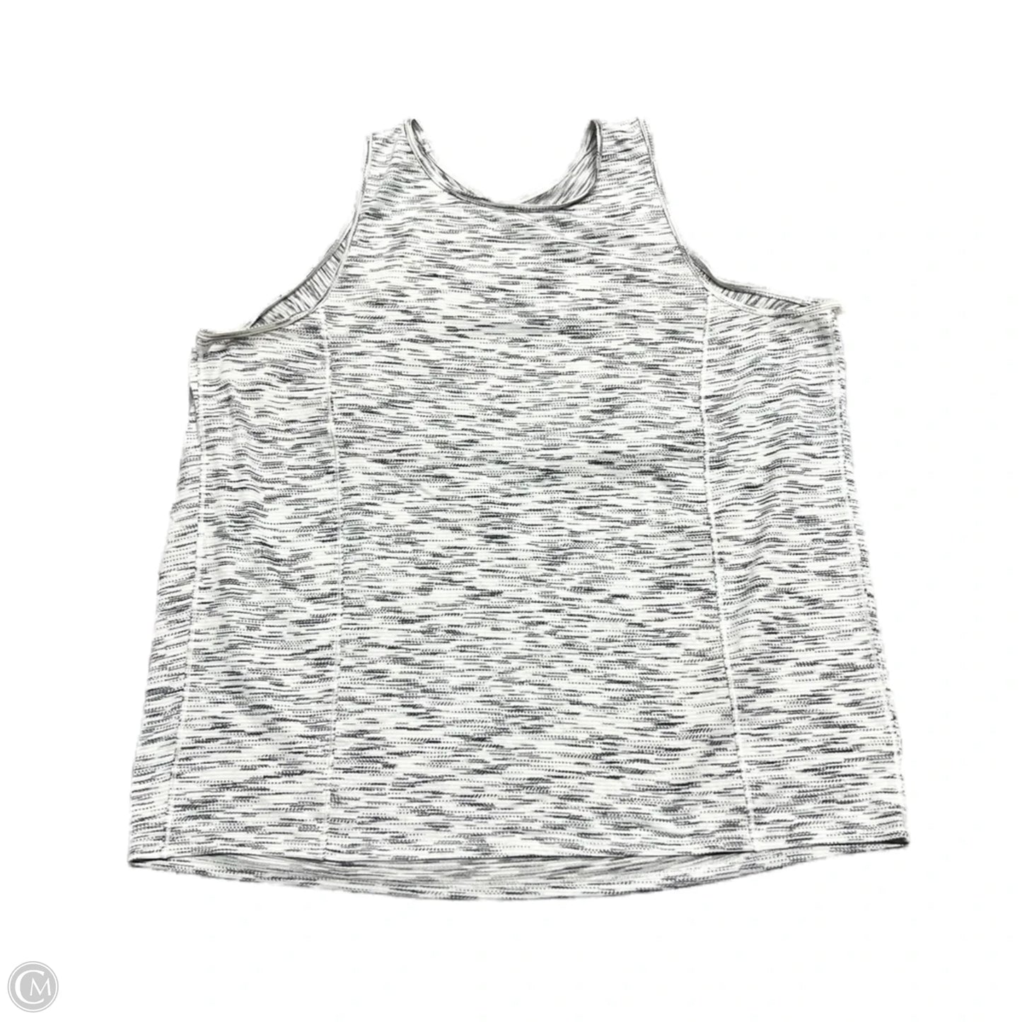 Athletic Tank Top By Lululemon In Black & White, Size: S