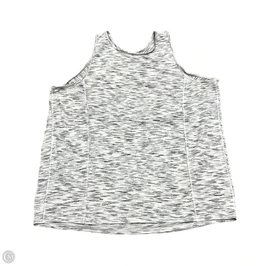 Athletic Tank Top By Lululemon In Black & White, Size: S