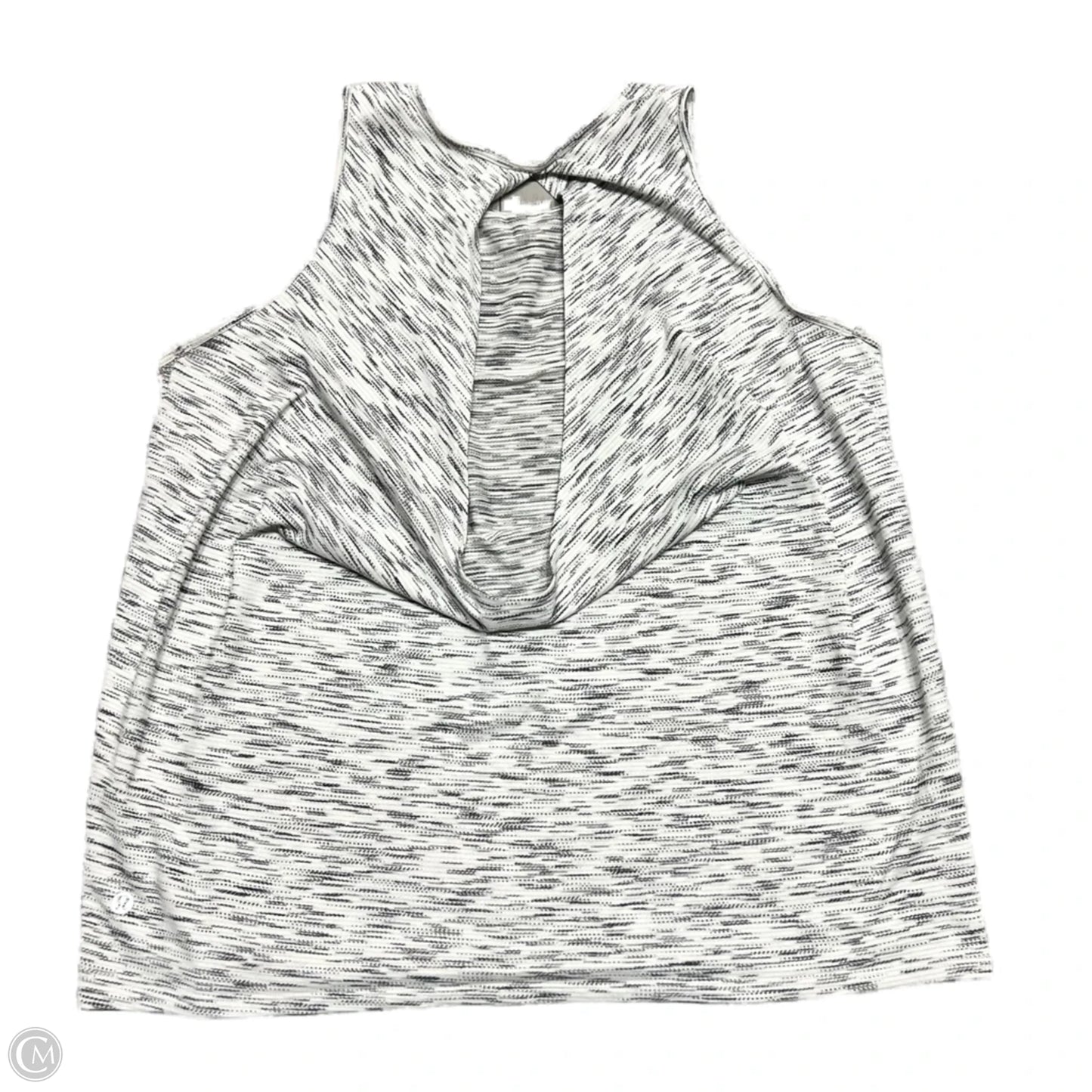 Athletic Tank Top By Lululemon In Black & White, Size: S