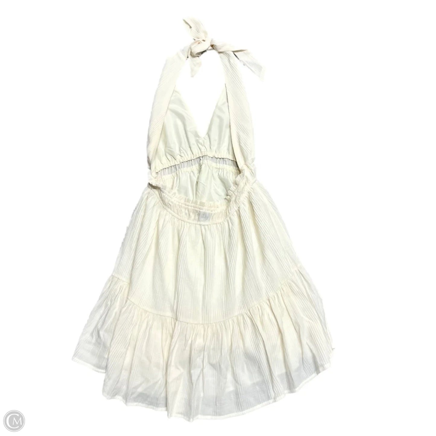 Dress Casual Short By Forever 21 In Cream, Size: L
