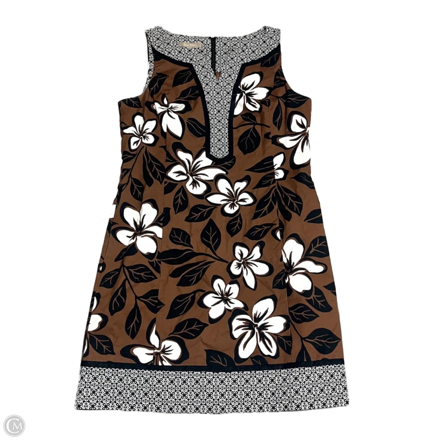 Dress Casual Short By Tommy Bahama In Black & Brown, Size: L