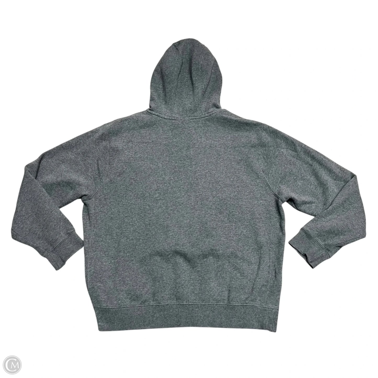 Sweatshirt Hoodie By Nike In Grey, Size: L