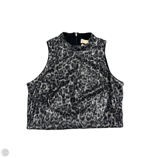 Top Sleeveless By Michael By Michael Kors In Leopard Print, Size: M