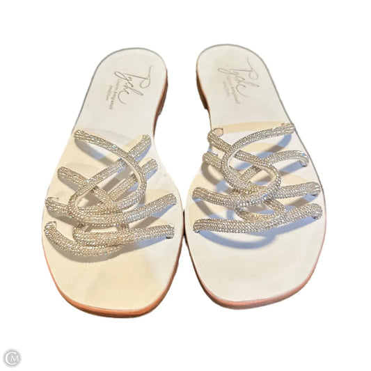 Sandals Flats By Tyche In White, Size: 8